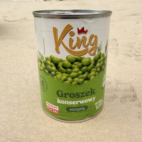 Groszek konserwowy soczysty <br>KING 400g / 240g